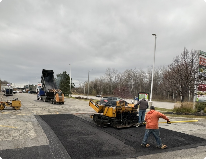 Delia Paving crew on a job site